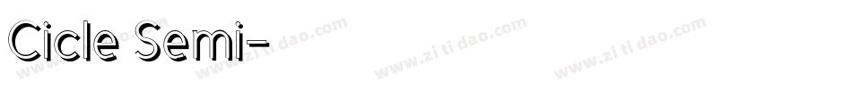 Cicle Semi字体转换